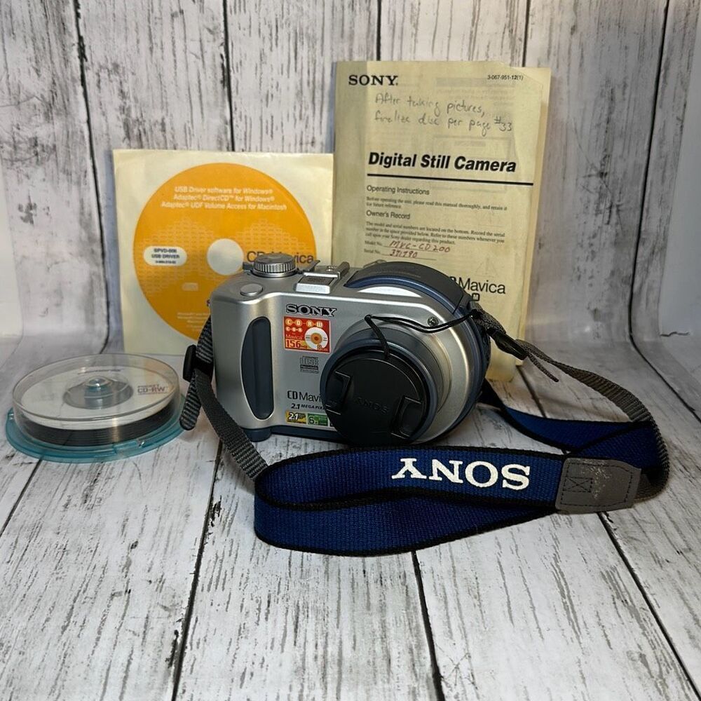 Sony Mavica MVC-CD200 2.1MP 2.5"‎ 3x Optical Zoom Compact Digital Camera PARTS